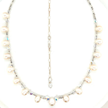 Luna Pearl Crystal 14 Inch Adjustable to 18 Necklace