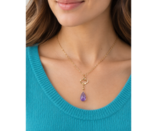 Amethyst Heart Necklace, One of a Kind