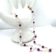 Amethyst Crystal Wire Wrapped Necklace