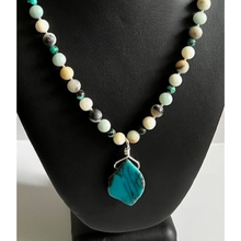 Turquoise Amazonite Sterling One of a Kind Necklace
