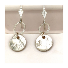 Sterling Silver Round Drop Earrings