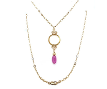 Pink Sapphire Necklace