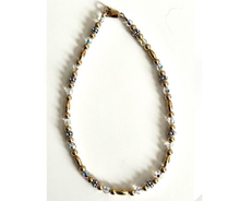 Golden Horizon Anklet – Two-Tone Elegance with a Sparkle