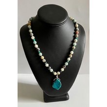 Turquoise Amazonite Sterling One of a Kind Necklace