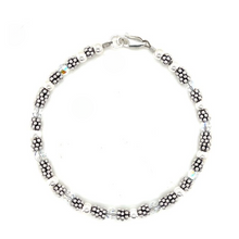 Bali, Sterling & Crystal Moonlit Bracelet- Also Available in Gold Filled