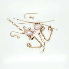 Golden Champagne Drop Pearl Earring