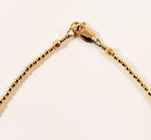 Gold & Crystal Ankle Bracelet