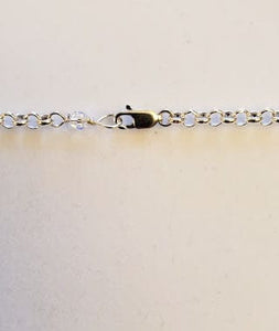 Black & Crystal Dangle Necklace