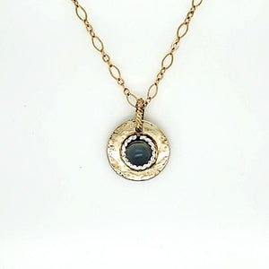 Chalcedony Gold & Silver Pendant