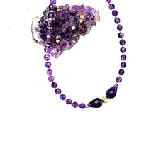 Amethyst & Gold Necklace