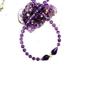 Amethyst & Gold Necklace