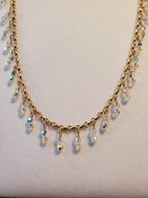 Gold Ankle Bracelet With Crystal Drops