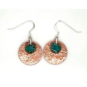 Copper Patina Earring