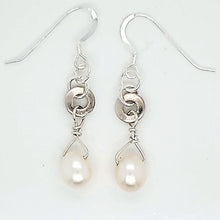 White Freshwater Pearl & Sterling Earring