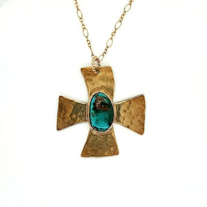 Royston Turquoise Cross Necklace
