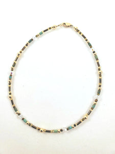 Turquoise Gold Ankle Bracelet