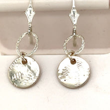 Sterling Silver Round Drop Earrings